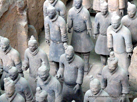 Detalle de los Guerreros de terracota de Xi'an